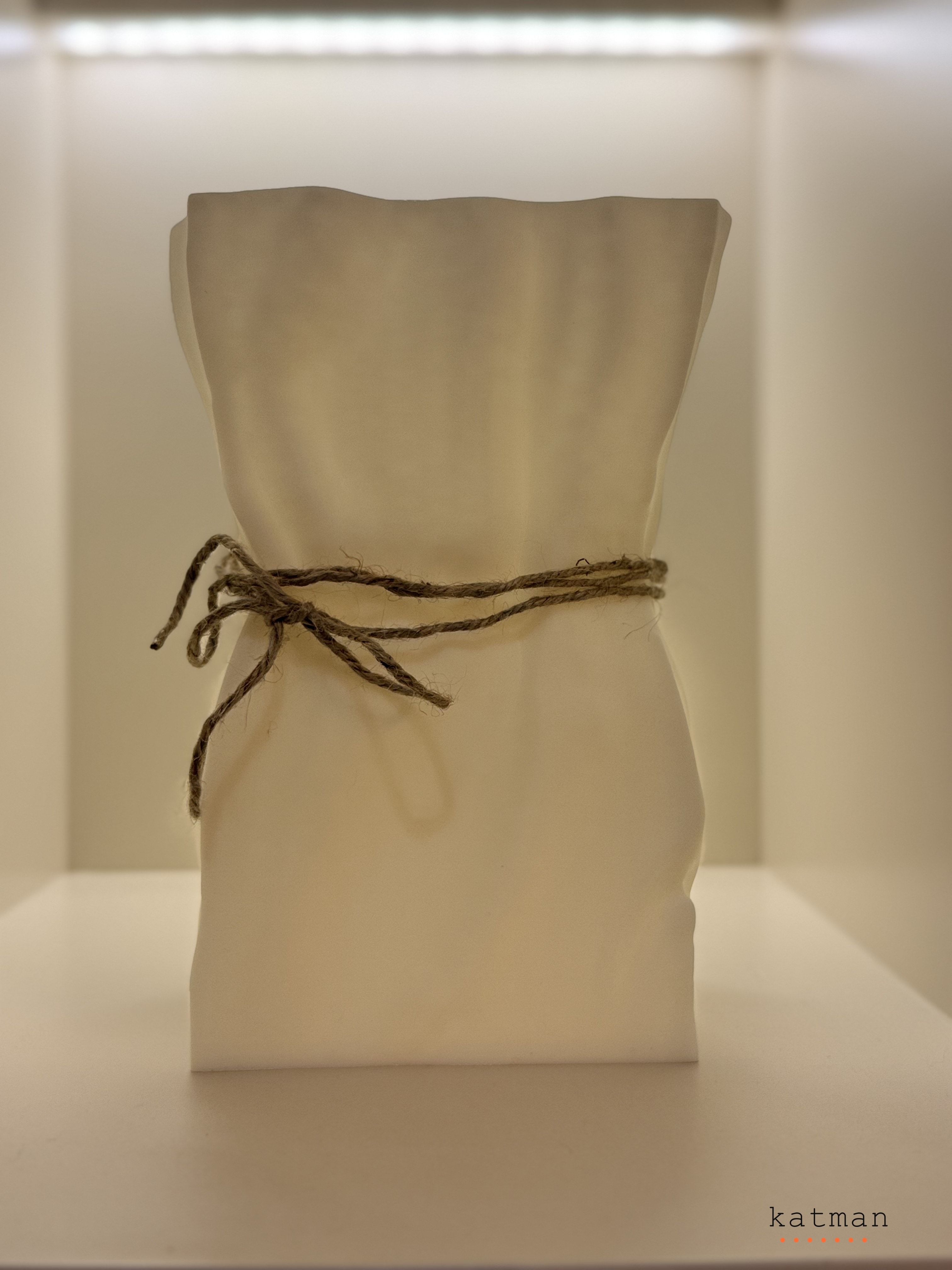 A4 Saksı Beyaz - 3D Baskı Dekoratif Ürün 